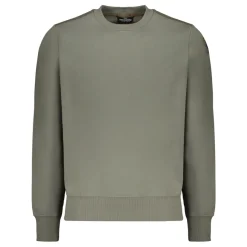 Parajumpers Geribbelde sweater met ronde hals en logopatch-Heren Truien & Vesten