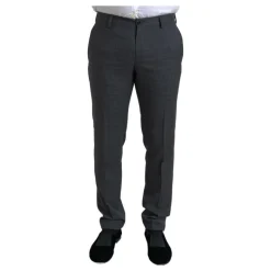 Dolce & Gabbana Geruit Grijs 2-Delig Pak-Heren Kostuums