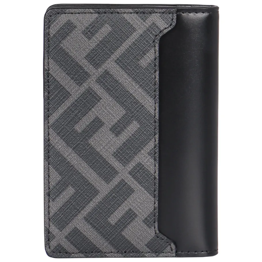 Fendi Geruit motief leren kaarthouder-Heren Portefeuilles