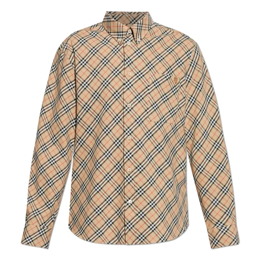 Burberry Geruit Overhemd-Heren Overhemden