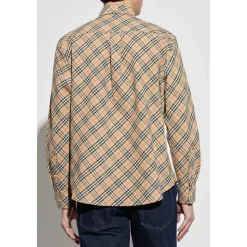 Burberry Geruit Overhemd-Heren Overhemden