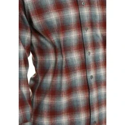 Maison Margiela Geruit wollen overhemd-Heren Overhemden