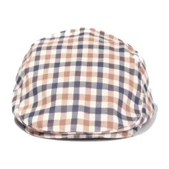 Aquascutum Geruite Flat Cap voor Actieve Club-Heren Hoeden