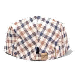 Aquascutum Geruite Flat Cap voor Actieve Club-Heren Hoeden