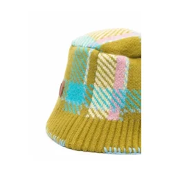 Ader Error Geruite Gebreide Bucket Hoed-Heren Hoeden