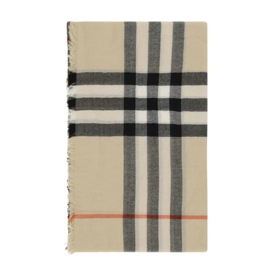 Burberry Geruite Kasjmier Sjaal-Heren Sjaals