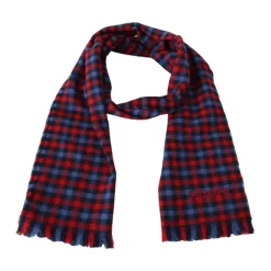 Missoni Geruite Wollen Sjaal met Logoborduursel-Heren Sjaals