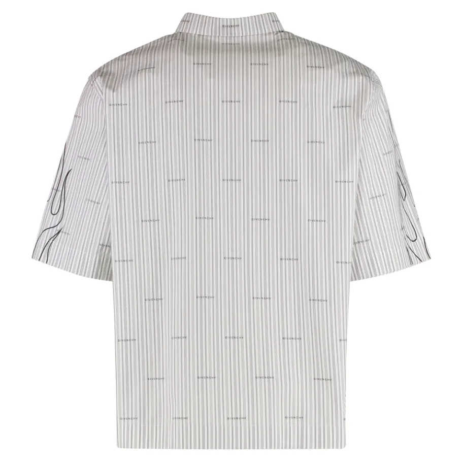 Givenchy Gestreept katoenen shirt-Heren Overhemden