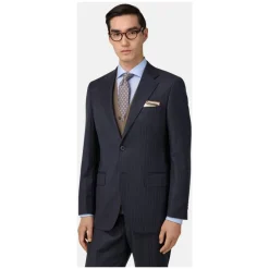 Boggi Milano Gestreept wollen pakstijl Firenze-Heren Kostuums