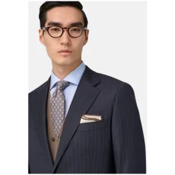 Boggi Milano Gestreept wollen pakstijl Firenze-Heren Kostuums