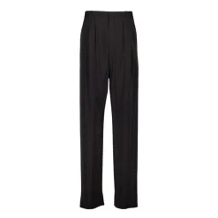 Saint Laurent Gestreepte Baggy Canvas Broek-Heren Broeken