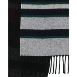 Paul Smith Gestreepte color-block sjaal met franje-Heren Sjaals