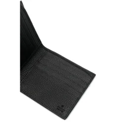 Gucci Gestructureerde Leren Portemonnee met Logo-Heren Portefeuilles