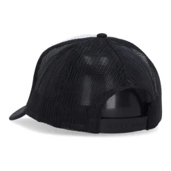MARKET Gestructureerde Trucker Hat Wit/Zwart-Heren Petten