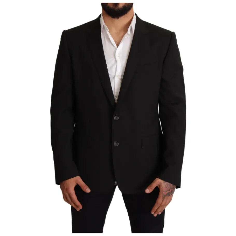 Dolce & Gabbana Getailleerde gestreepte Martini blazer-Heren Kostuums