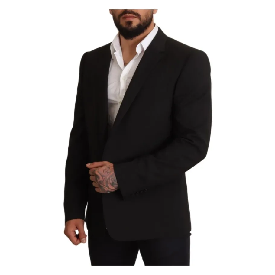 Dolce & Gabbana Getailleerde gestreepte Martini blazer-Heren Kostuums