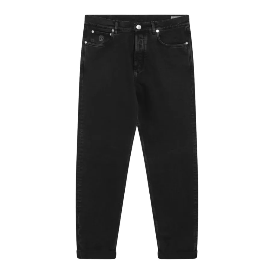 Brunello Cucinelli Geverfde denim broek-Heren Jeans