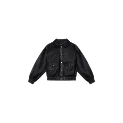 ALIX The Label Gevlochten Imitatieleren Jas-Heren Jassen