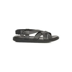 Cerruti 1881 Gevlochten Leren Sandalen met Verstelbare Gesp-Heren Sandalen
