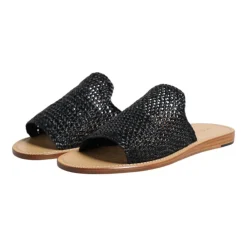 Dolce & Gabbana Gevlochten Raffia Slides Schoenen-Heren Slippers