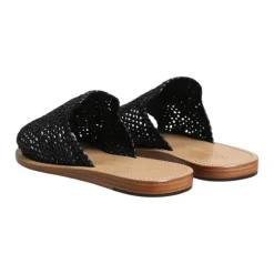 Dolce & Gabbana Gevlochten Raffia Slides Schoenen-Heren Slippers