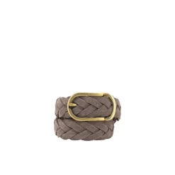 Brunello Cucinelli Gevlochten suède riem-Heren Riemen