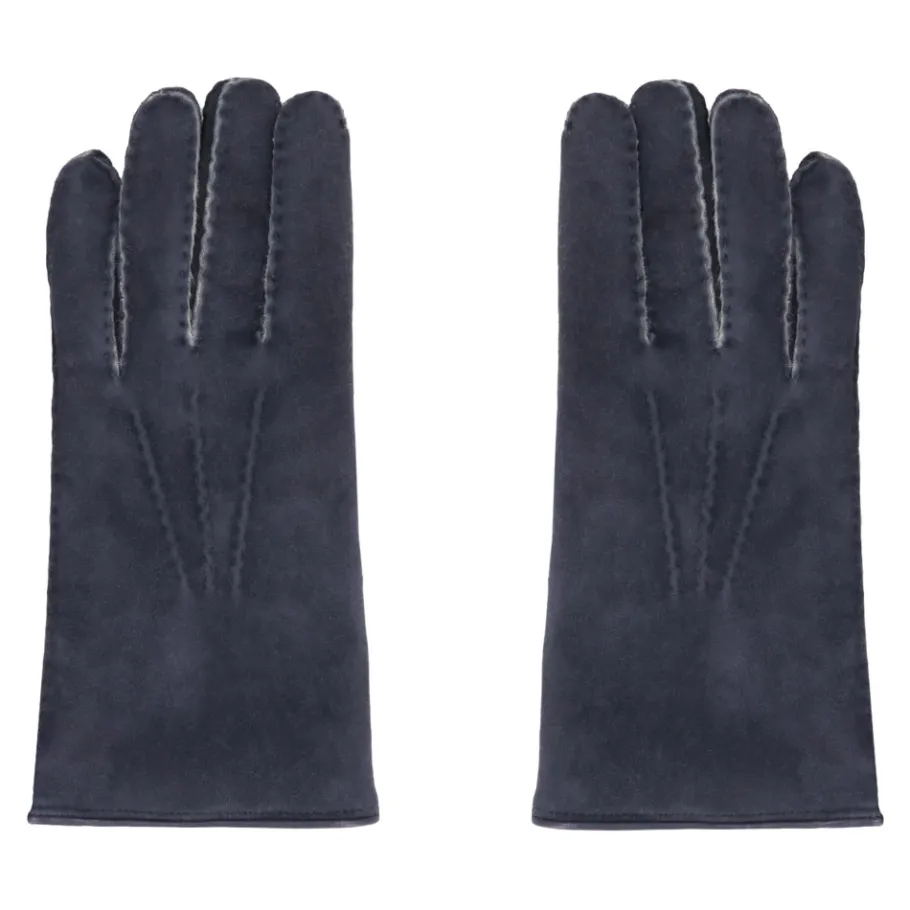 Moorer Gevoerde Leren Handschoenen met Shearling-Heren Handschoenen