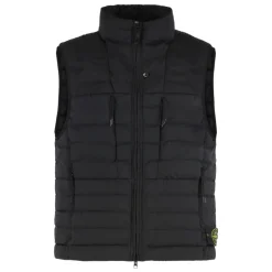 Stone Island Gewatteerd vest met ritssluiting en verstelbare zoom-Heren Jassen