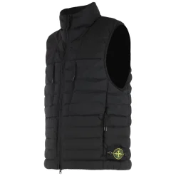 Stone Island Gewatteerd vest met ritssluiting en verstelbare zoom-Heren Jassen
