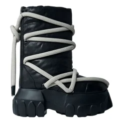 Rick Owens Gewatteerde leren tractorlaarzen-Heren Snowboots|Laarzen