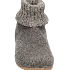 Giesswein Gezellige Gesloten Pantoffels in Taupe-Heren Pantoffels