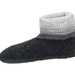 Giesswein Gezellige grijze pantoffels-Heren Pantoffels