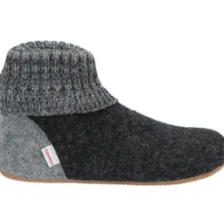 Giesswein Gezellige Grijze Pantoffels-Heren Pantoffels