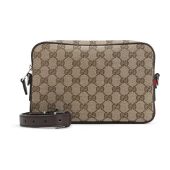 Gucci GG Canvas Small Crossbody Bag-Heren Tassen