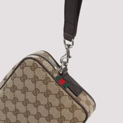 Gucci GG Canvas Small Crossbody Bag-Heren Tassen