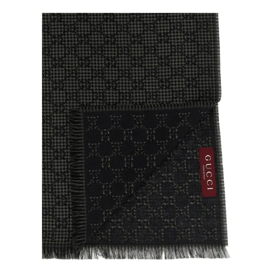 Gucci GG Wool Jacquard Scarf-Heren Sjaals