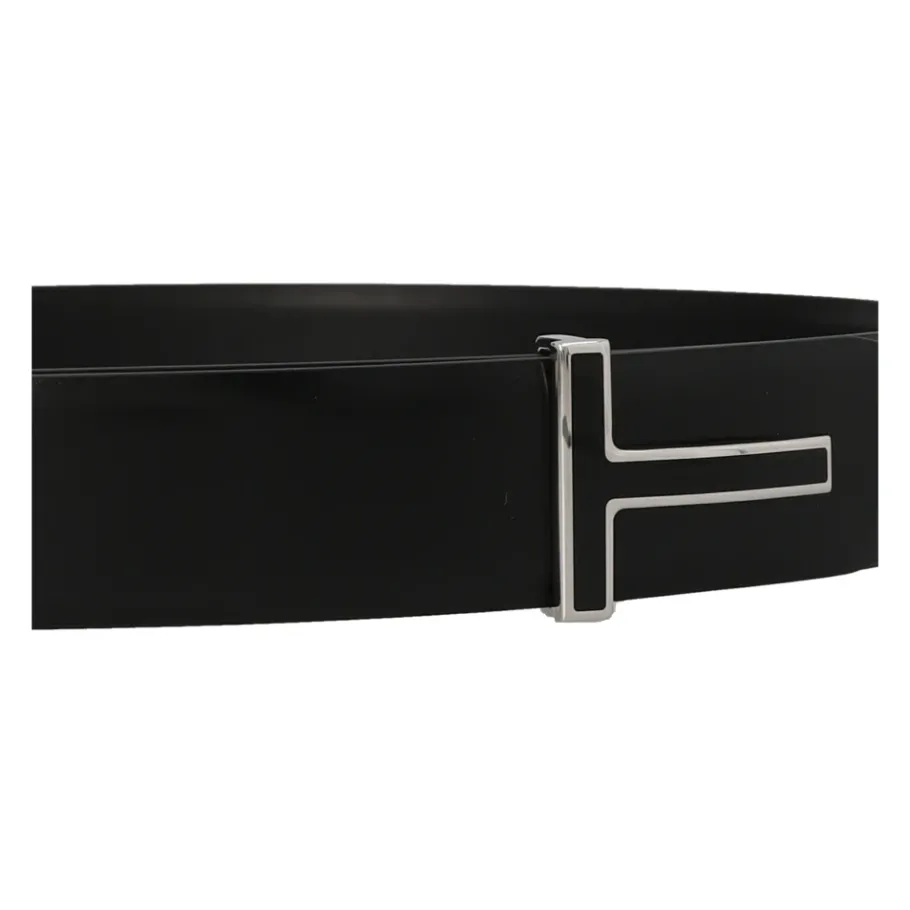 Tom Ford Glad Leren Emaille Gesp T Riem-Heren Riemen