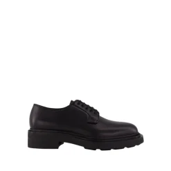 Prada Glanzend Leren Veterschoenen-Heren Instappers & Slip Ons|Nette Schoenen