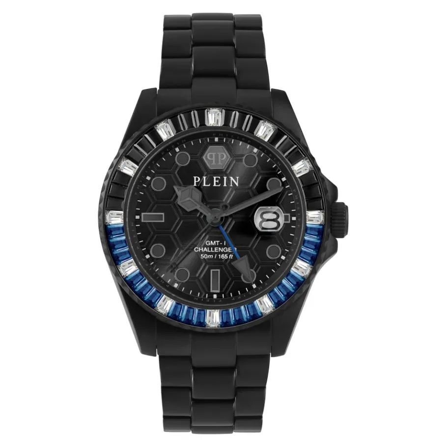 Philipp Plein GMT-I Challenger Baguettes Horloge-Heren Horloges