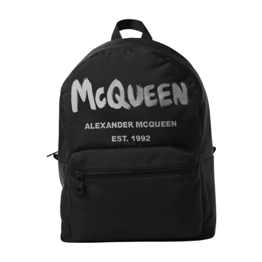 Alexander McQueen Graffiti Rugzak Stijlvol Praktisch Accessoire-Heren Rugzakken