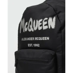 Alexander McQueen Graffiti Rugzak Stijlvol Praktisch Accessoire-Heren Rugzakken