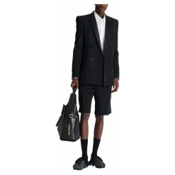Balmain Grain de poudre blazer met satijnen revers-Heren Kostuums