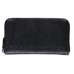 Bottega Veneta Grainy Leather Zip-Around Portemonnee-Heren Portefeuilles