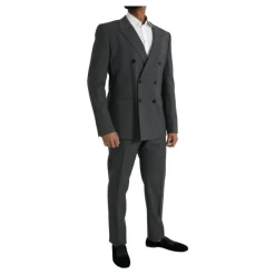 Dolce & Gabbana Geruit Wol 2-Delig Pak-Heren Kostuums