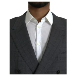 Dolce & Gabbana Geruit Wol 2-Delig Pak-Heren Kostuums