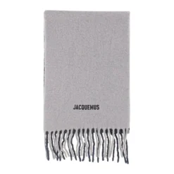 Jacquemus Grijze Alpaca-Wol Sjaal-Heren Sjaals