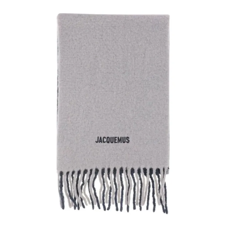 Jacquemus Grijze Alpaca-Wol Sjaal-Heren Sjaals