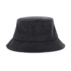 Jacquemus Grijze Bucket Hat met Logo Borduurwerk-Heren Hoeden