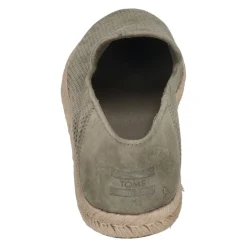TOMS Grijze Diamant Geperforeerde Suède Instapper-Heren Espadrilles