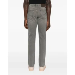 Jacob Cohën Grijze Getailleerde Broek AW25-Heren Jeans